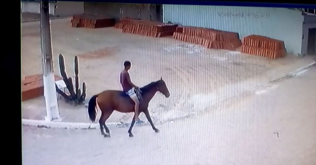 Policial militar é assaltado por ladrão que estava á cavalo