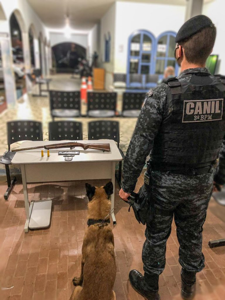 Guarnição do Canil apreende arma de fogo em Craíbas