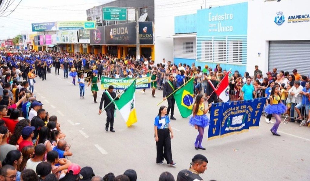 Confira a programação do desfile cívico-militar do 7 de Setembro, em Arapiraca