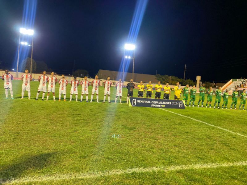 Penedense e Coruripe empatam no 1º jogo válido pela semifinal da Copa Alagoas